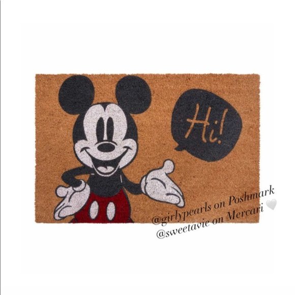 Disney Mickey Coir Doormat New 2 X 34 - Picture 3 of 6